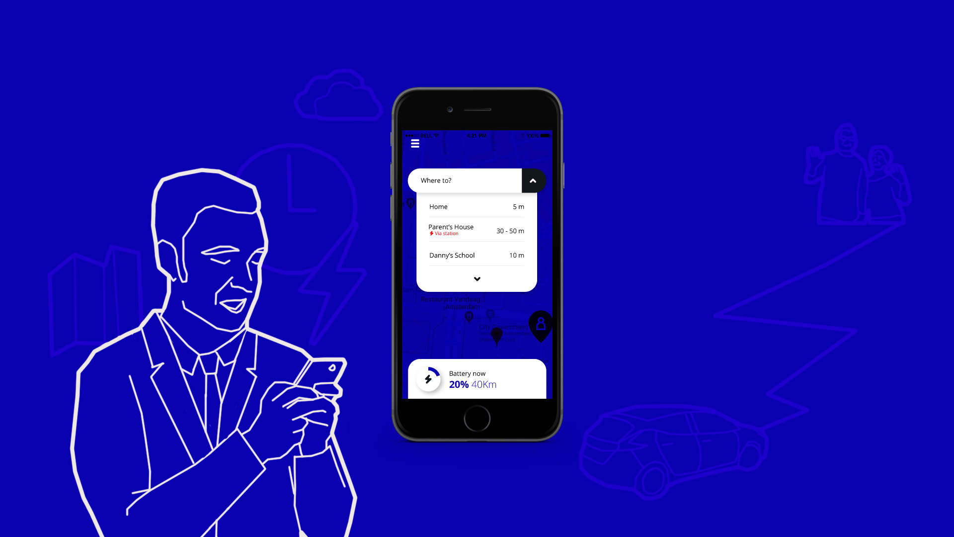 Tomtom Electric Car - App